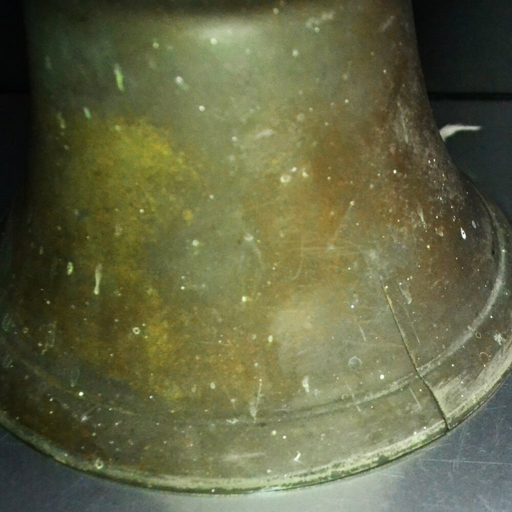 Vintage Bevin Patio Or Garden Bell Bronze Finish Horsehoe Bracket Outdoor Decor - Picture 5 of 8